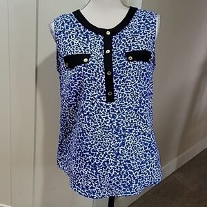 *FREE* With Purchase JONES NEW YORK Printed Sleeveless Blouse